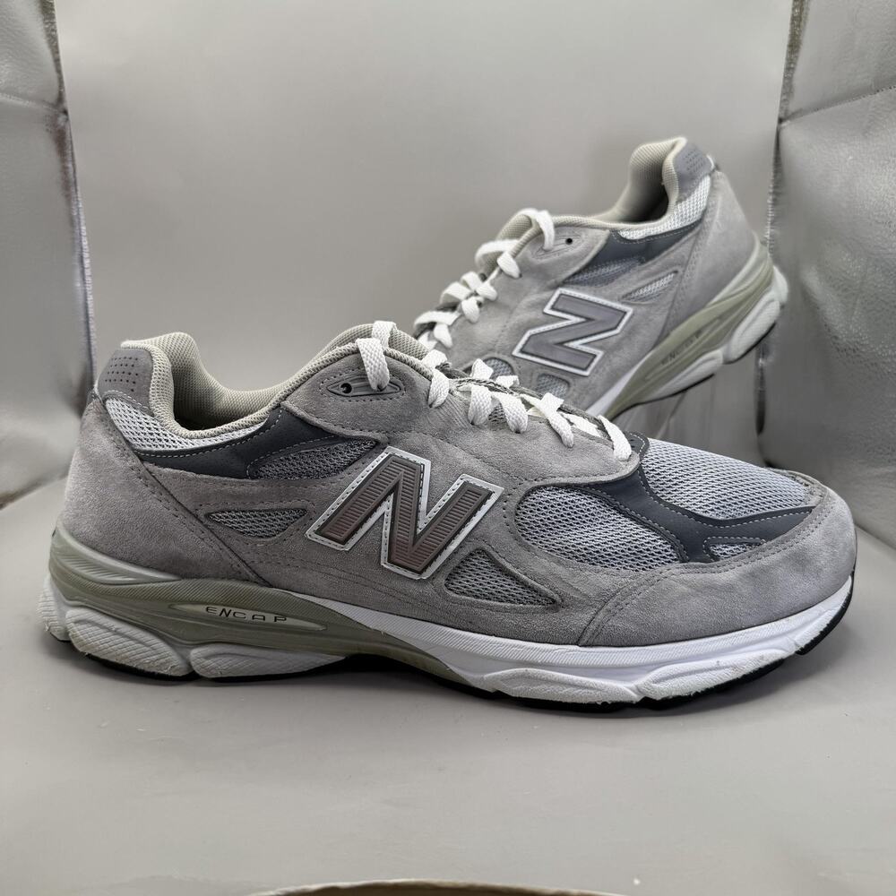 New Balance 990v3 Shoes Mens Size 13 4E Gray Made In USA Sneakers M990GL3
